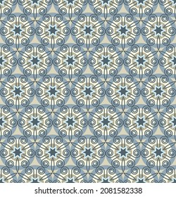 Beautiful geometric seamless pattern. Vector illustration for print, fabric, cover, packaging, interior decor, blog decoration and other your projects.