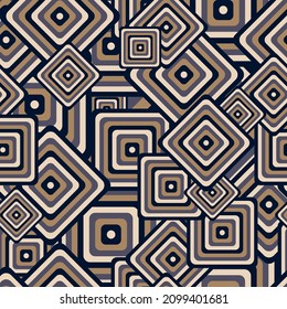 Beautiful geometric seamless pattern. Vector illustration for print, fabric, cover, packaging, interior decor, blog decoration and other your projects.
