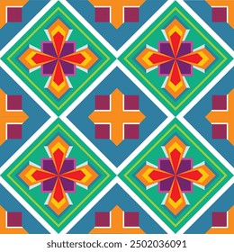 Hermoso fondo de Formas geométricas sin costuras para envolver papel, linóleo, tela, ropa, cubierta, Vector de Anuncio.