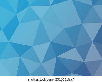 Schöner geometrischer Vektorhintergrund auf blauem Hintergrund