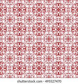 beautiful geometrical pattern of various shapes. vector illustration. red gradient.
