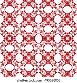 beautiful geometrical pattern of various shapes. vector illustration. red gradient.