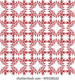 beautiful geometrical pattern of various shapes. vector illustration. red gradient.