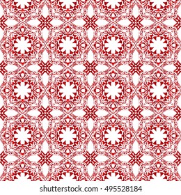 beautiful geometrical pattern of various shapes. vector illustration. red gradient.