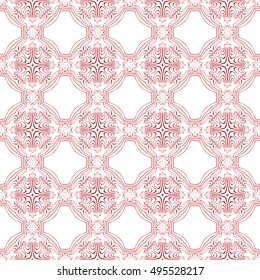beautiful geometrical pattern of various shapes. vector illustration. red gradient.