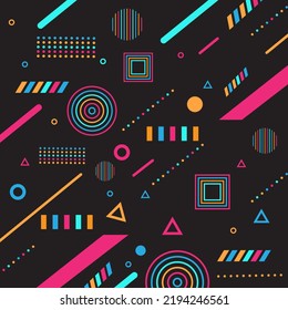 Diseño de plantilla de fondo de geometría hermosa
