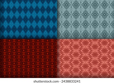 Beautiful geometry chevron seamless ornament bundle. Tribal motif ethnic patterns. Chevron zig zag geometric vector endless background collection. Monochrome background templates.