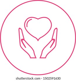 Beautiful Gesture vector line icon
