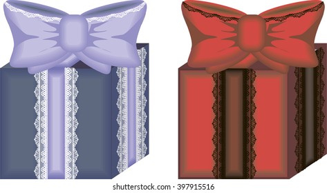 beautiful gift box with a bow