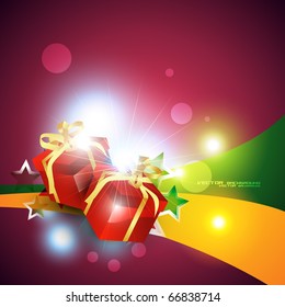beautiful gift box eps10 background