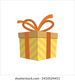 beautiful gift box on white background