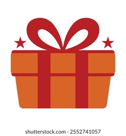 Eine schöne Geschenkbox, Vektorkunstgrafik 