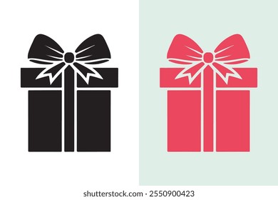 Beautiful gift box vector illustration.