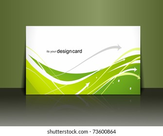 Beautiful gift card design element, vector illustration.