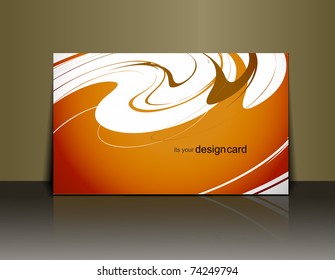 Beautiful gift card design element, vector illustration.