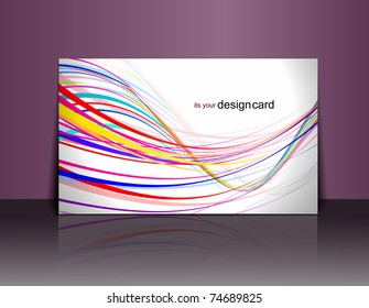 Beautiful gift card design element, vector illustration.