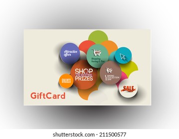 Beautiful gift card Design, vector illustration.