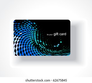 Beautiful gift card design, vector illustration.