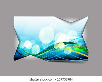 Beautiful gift card envelope design, vector illustration.