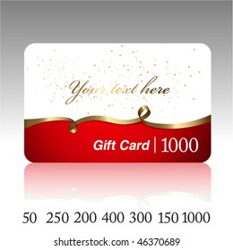 Beautiful gift card. Vector.