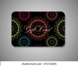 Beautiful Gift Card. Vector Illustration EPS10