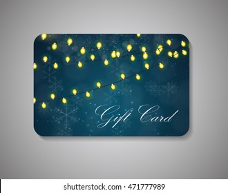 Beautiful Gift Card. Vector Illustration EPS10