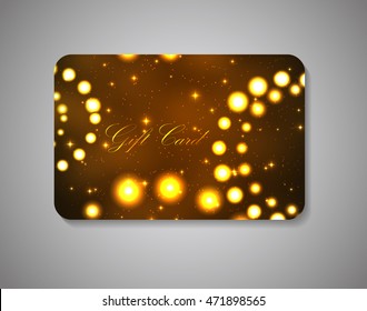 Beautiful Gift Card. Vector Illustration EPS10