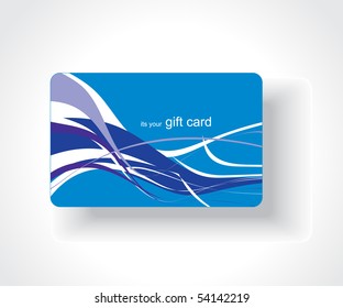 Beautiful gift card, vector illustration.