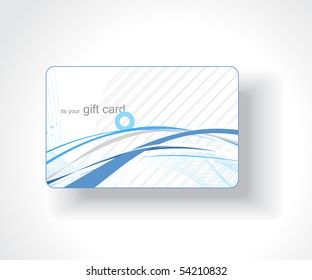 Beautiful gift card, vector illustration.