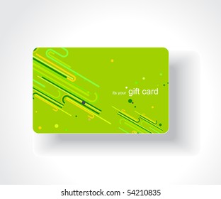 Beautiful gift card, vector illustration.