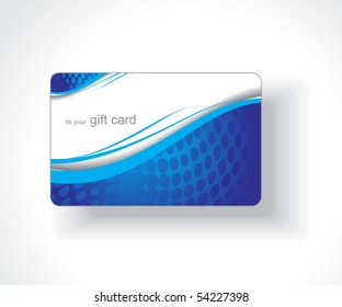 Beautiful gift card, vector illustration.