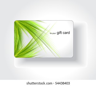 Beautiful gift card, vector illustration.