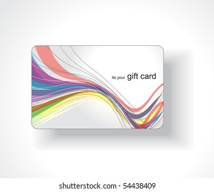 Beautiful gift card, vector illustration.