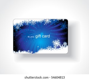 Beautiful gift card, vector illustration.