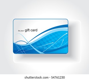 Beautiful gift card, vector illustration.