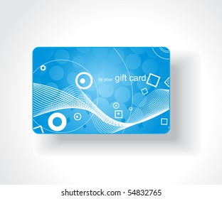 Beautiful gift card, vector illustration.