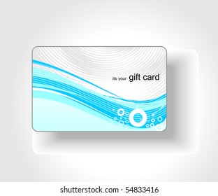 Beautiful gift card, vector illustration.