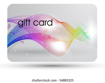 Beautiful gift card, vector illustration.