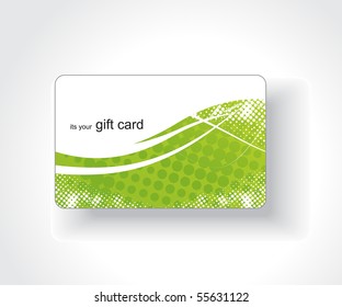 Beautiful gift card, vector illustration.