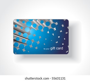 Beautiful gift card, vector illustration.