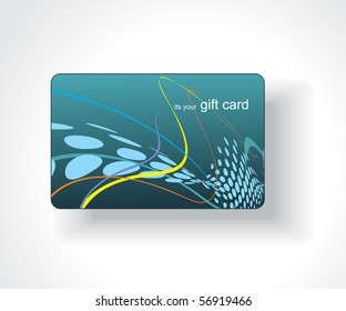 Beautiful gift card, vector illustration.