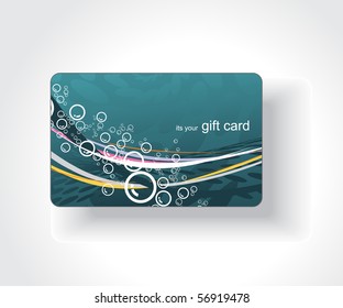 Beautiful gift card, vector illustration.