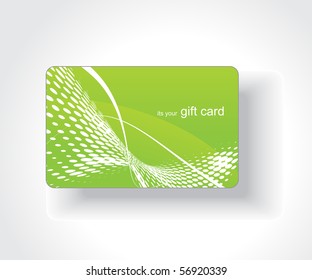 Beautiful gift card, vector illustration.