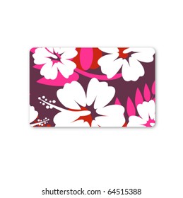 Beautiful gift card, vector illustration.