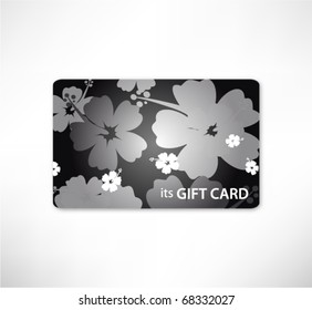 Beautiful gift card, vector illustration.