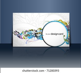 Beautiful gift card, vector illustration.