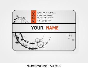Beautiful gift card, vector illustration