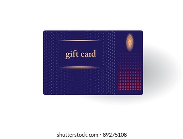 Beautiful gift card, vector illustration.