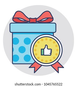 A beautiful gift hamper with best quality review badge