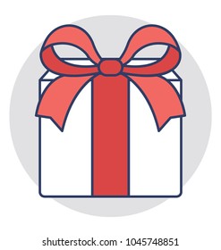 A beautiful gift package with wrapped ribbon and bow